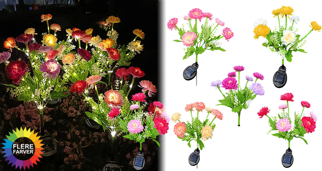 Vandtætte Udendørs Solcelle Blomsterlys