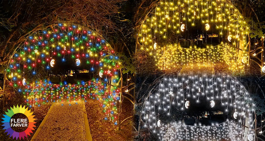 Solcelledrevne Istapper Lyskæder til Udendørs Dekoration