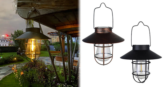 Vandtæt Solcelletlanterne Hængelampe