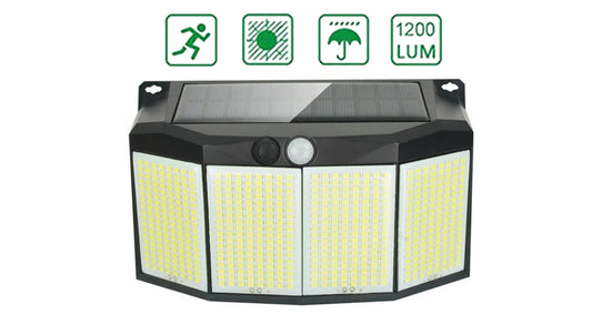 Solcellelampe med Bevægelsessensor