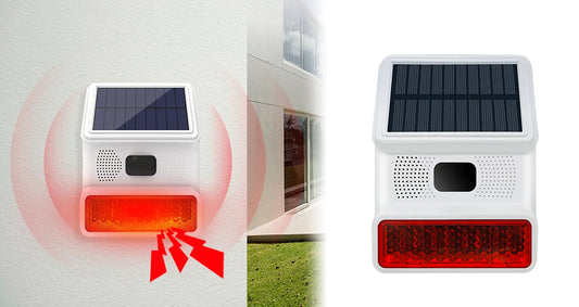 Solcelledrevet Trådløs Udendørs Alarmsirene