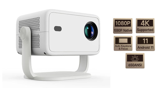Magcubic Native – Bærbar 4K-Projektor med Automatisk Keystone-Korrektion og Autofokus