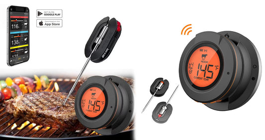 Smart Bluetooth Stegetermometer til Grill, Rygeovn og Ovn – med App-styring