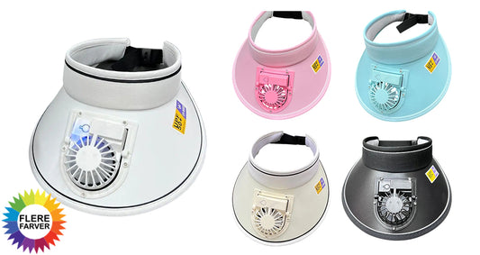 Udendørs Solhat med USB-Ventilator