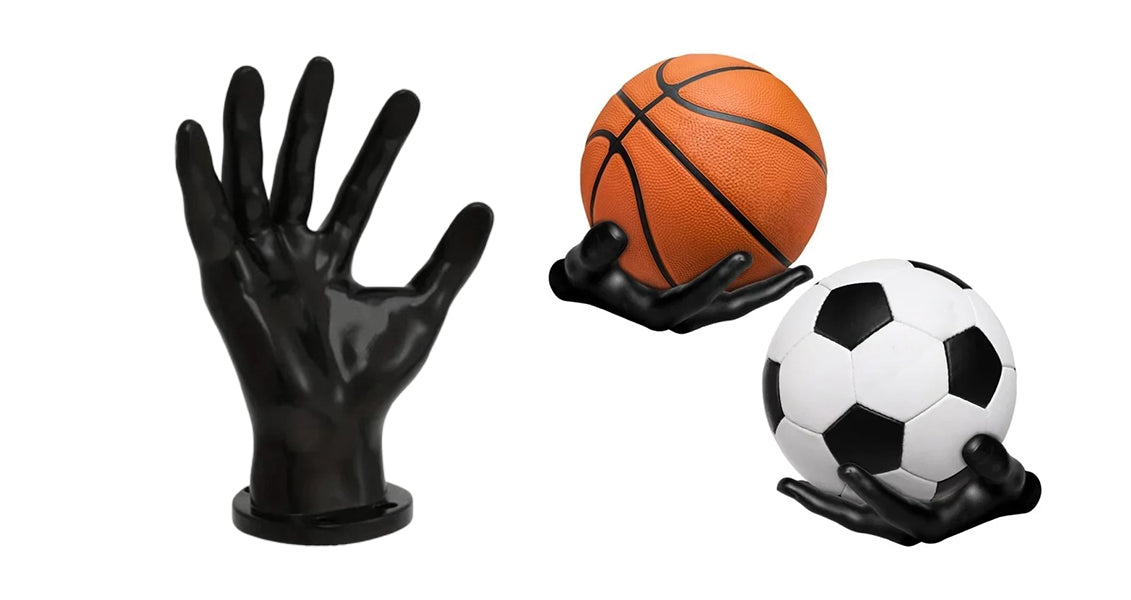 Håndformet Vægmonteret Sportsboldholder