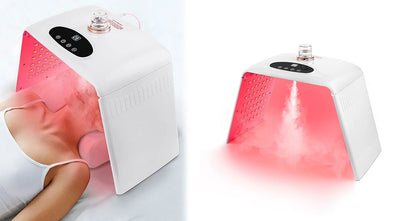 7-Farvet LED-Ansigtslampe med Lysterapi og Nanospray