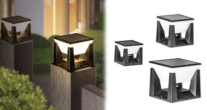 Solcellelampe – Firkantet LED-Lampe til Have og Sti