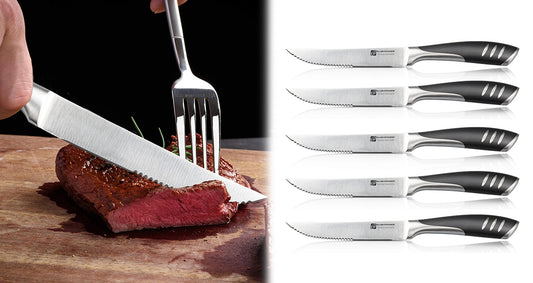 Tandet Steakkniv i Rustfrit Stål