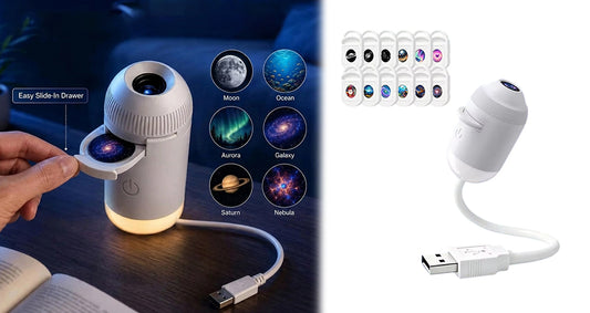 USB-Stjernehimmelprojektor med Natlys