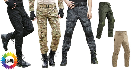 Herre Tactical Cargo Udendørsbukser med Knæbeskyttere