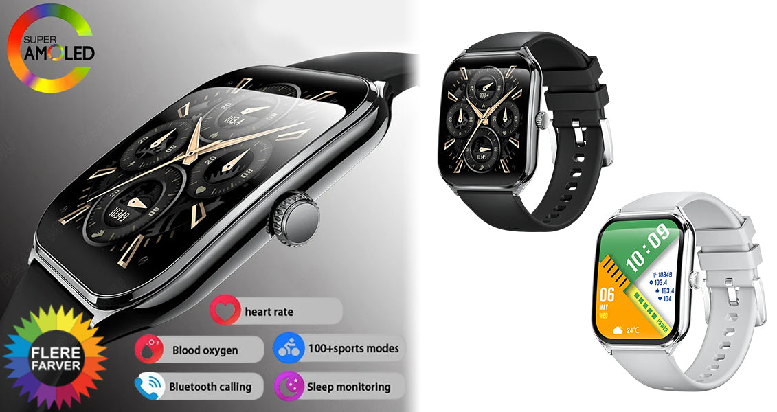 Ultratyndt Smartwatch med AMOLED-skærm