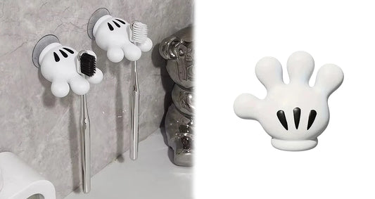 Multifunktionel Tandbørsteholder med Mickey Palm Design