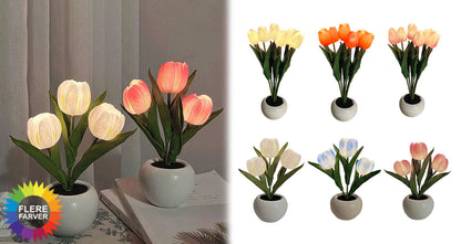Dekorativ LED Tulipan Natlampe