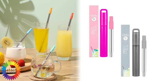 Teleskopiske Genanvendelige Rustfri Stålsugerør