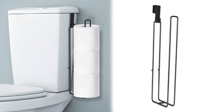 Selvklæbende Toiletpapirholder med Håndklædestang