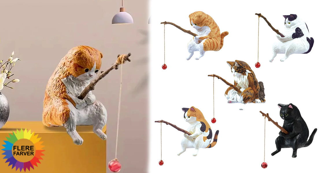 Mini Hængende Katte-Akvarium til Skrivbord