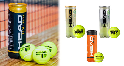 3 stk. Tennis Padel Pro Bolde