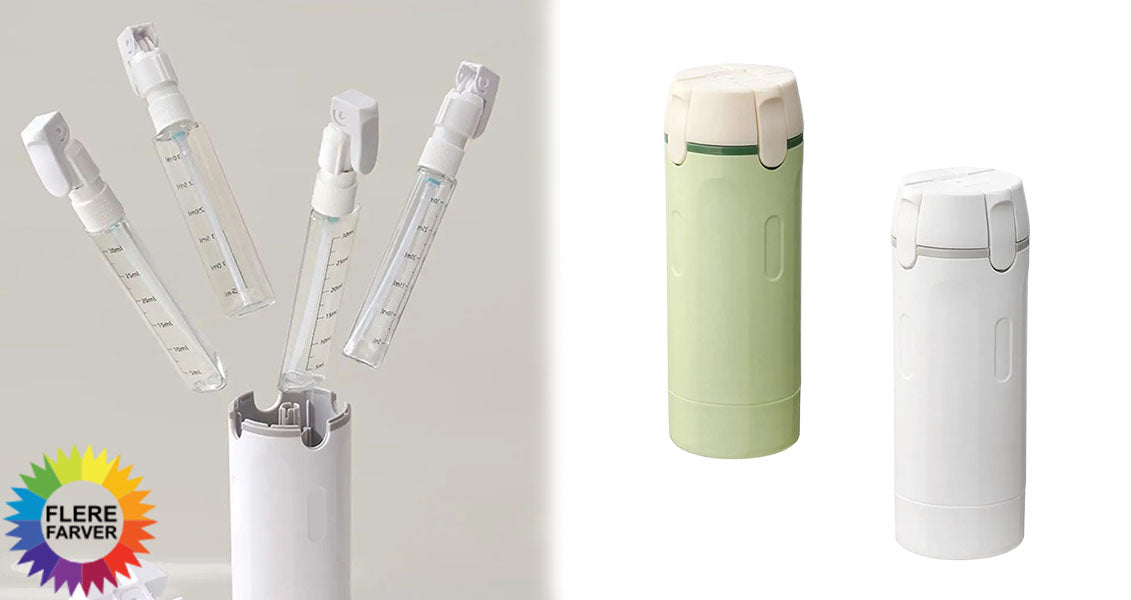 Bærbar 4-i-1 Rejsedispenser til Toiletsager