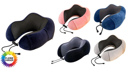 U-formet Memory Foam Rejsepude til Nakken