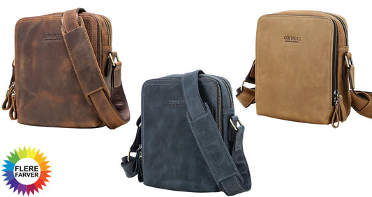 Vintage Læder Skuldertaske til Mænd