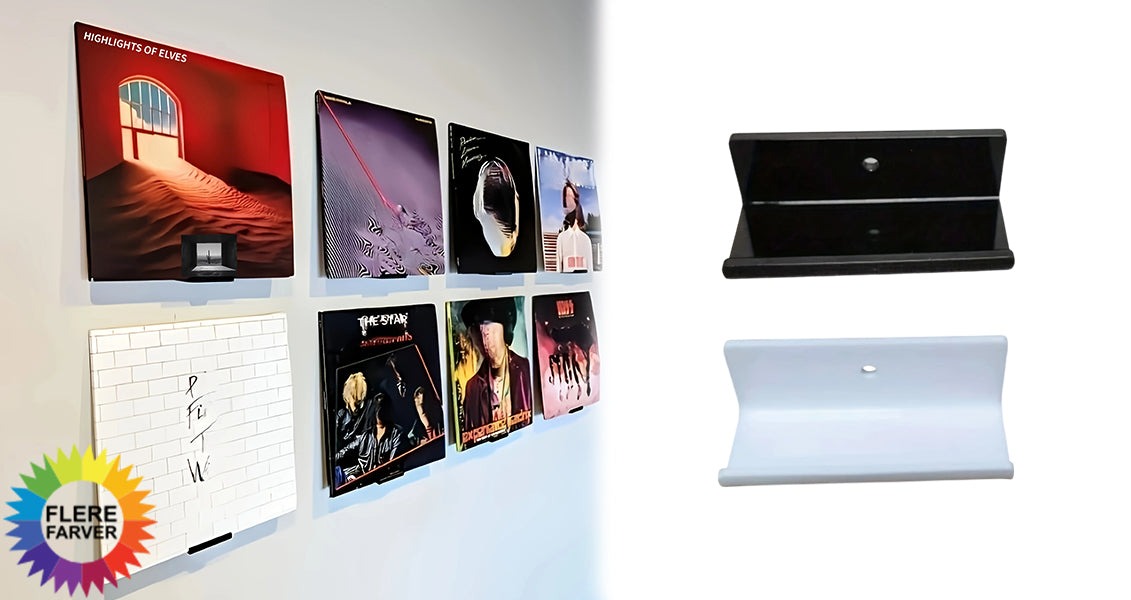1 stk. Vægmonteret Vinylpladeholder