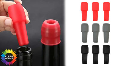 Universal Rødvin Silikone Flaskestopper