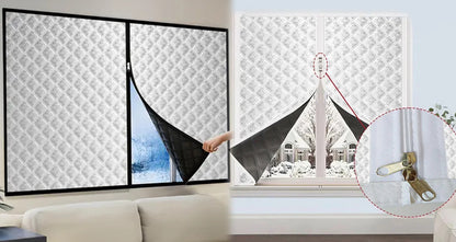 Vinter Vind- og Isolerende Vinduesgardin