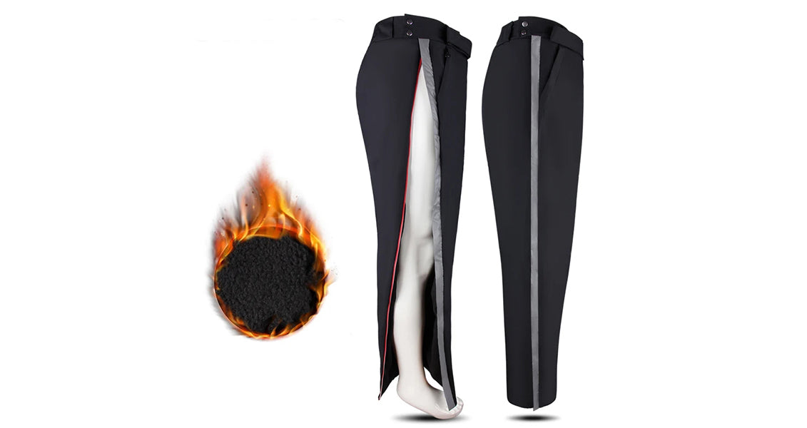 Vindtætte Vintermotorcykelbukser med Sideåbning