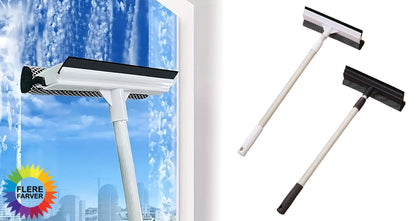 2-i-1 Vinduesrenser med Teleskopskaft