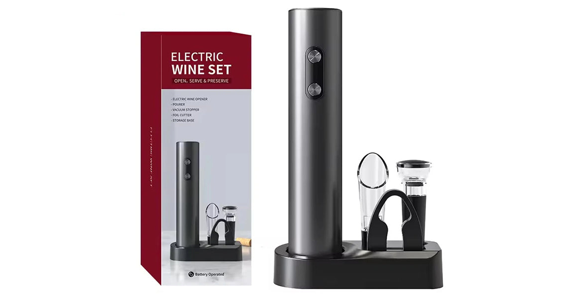 Elektrisk Vinåbner med Tilbehør