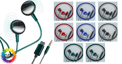 Kablede Øretelefoner med Mikrofon – Type-C / 3,5 mm