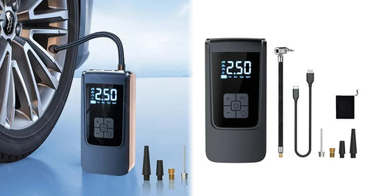 Bærbar Trådløs Dækpumpe til Bil