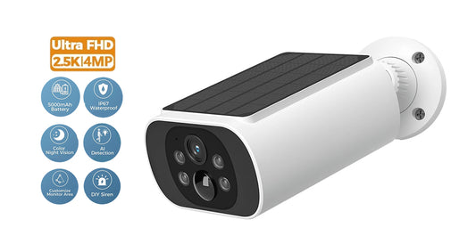 Solcelledrevet Trådløst Udendørs Overvågningskamera