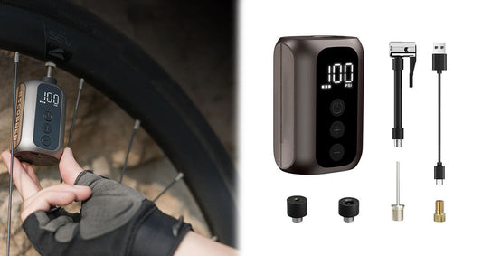 Genopladelig Trådløs Cykelpumpe med Højt Tryk