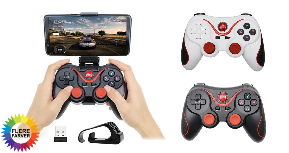Trådløs Gamepad til PC, Mobil, PS3, Nintendo Switch