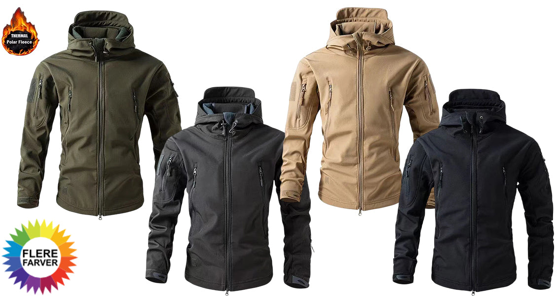 Varm Udendørsjakke til Herrer (M–5XL)