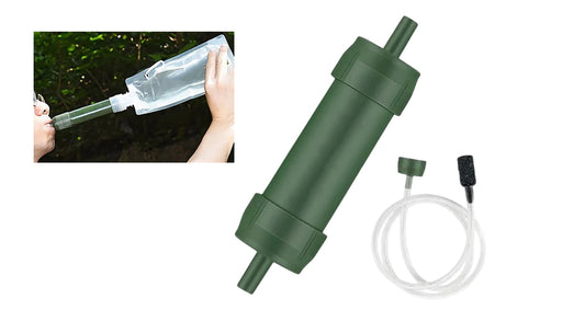 Bærbar Camping Vandfilter Strå
