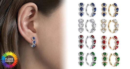 Elegante Zirconia Creoler til Kvinder