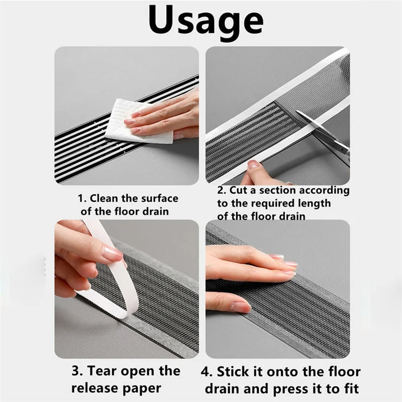 Selvklæbende Engangs Hårfanger til Bruseafløb