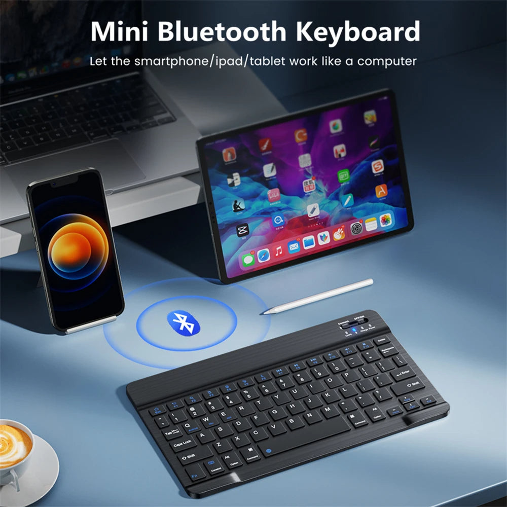 Bluetooth Tastatur og Mus til Tablets - Vælg mellem Tastatur eller Tastatur og mus