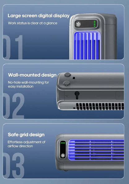 Bærbar Mini-tårn Klimaanlægsventilator
