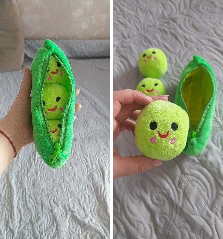 Sød Ærtebælg Plysbamse til Børn