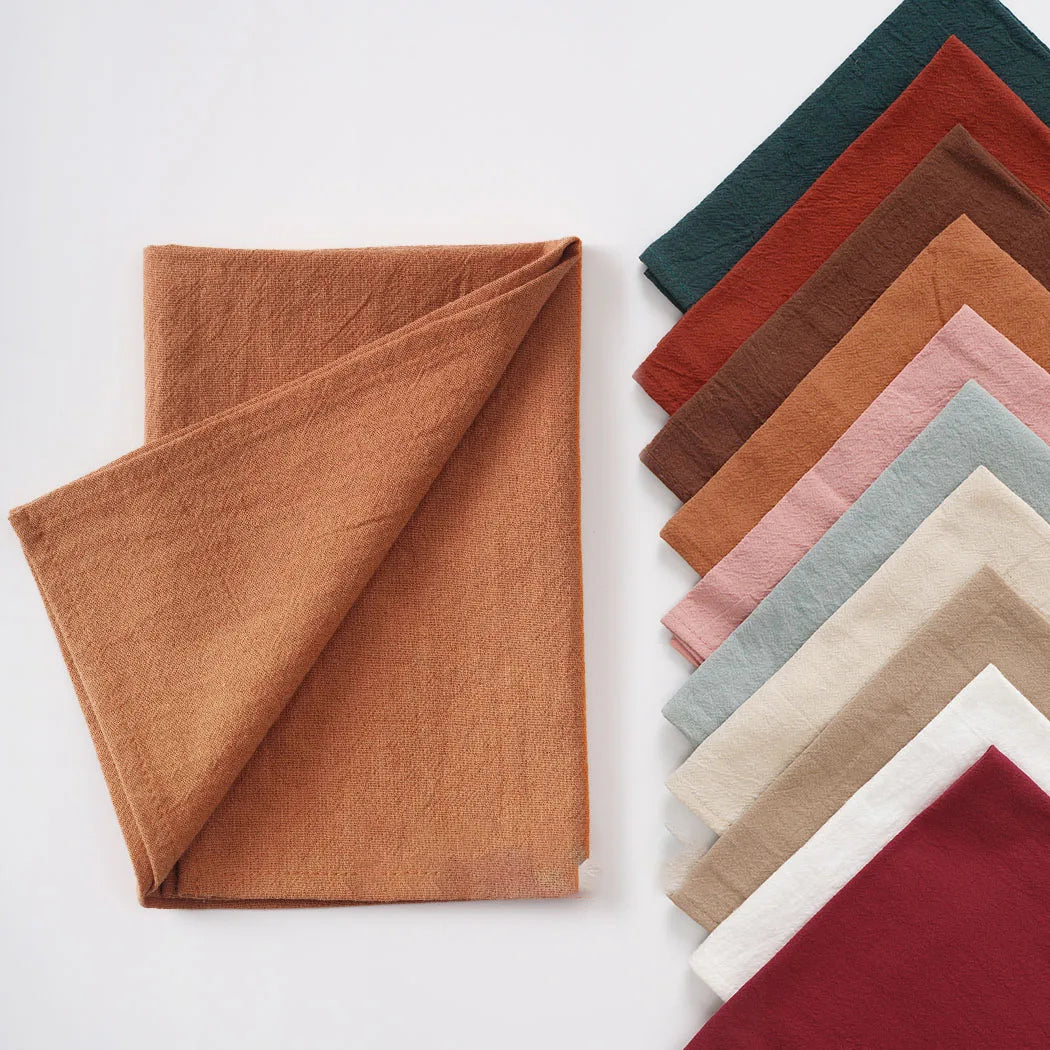 24 stk. Bomuldsservietter – 40x40 cm Vaskbare Genanvendelige