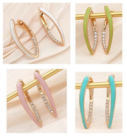 Emaljeøreringe til Kvinder