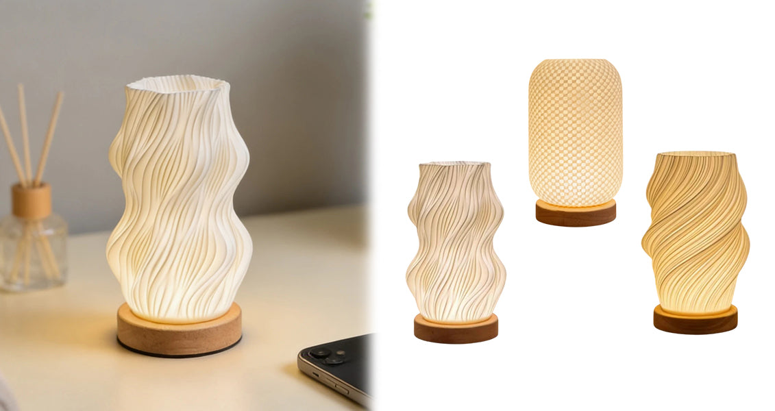 Nordisk LED-skrivebordslampe med 3 Lysfarver