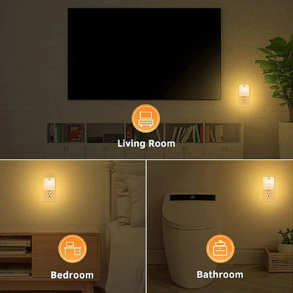 LED Natlampe med Bevægelsessensor
