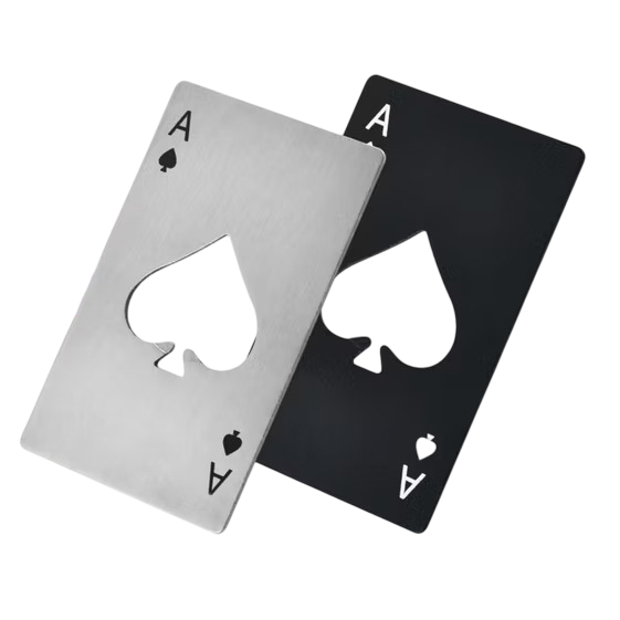 Rustfri Spillekort Flaskeåbner