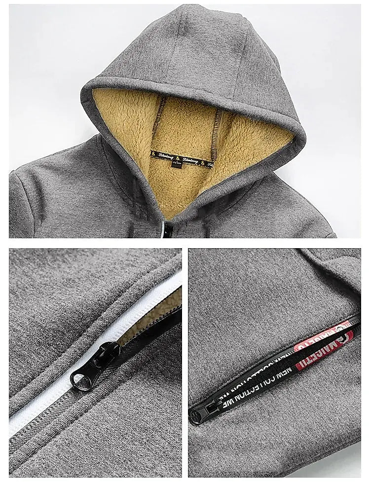 Varm Zipper Hoodie Fleecejakke