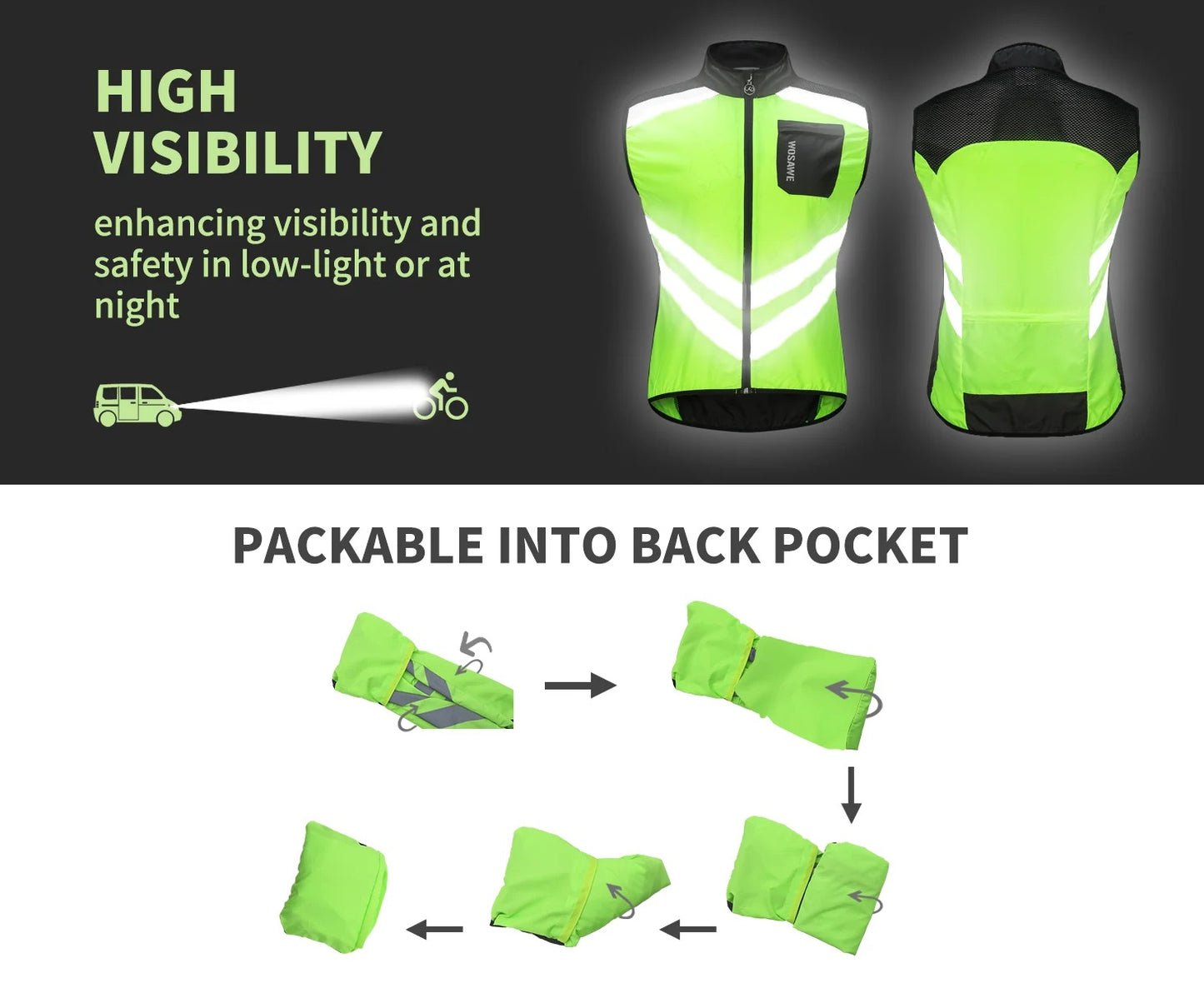 Reflekterende Vest til Natkørsel