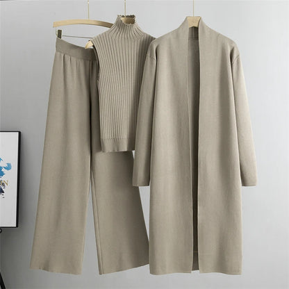 Dame 3-delt Cardigan Sæt